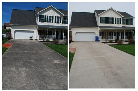 pw1 driveway before and after