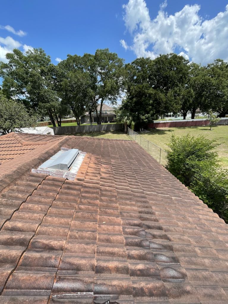 before pressure washing