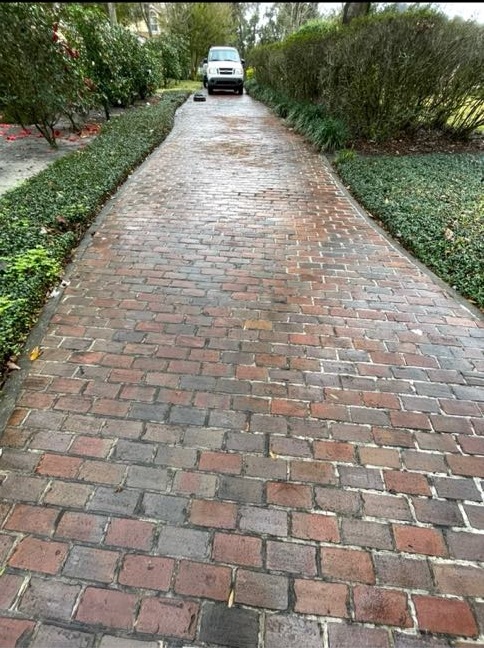 before pressure washing